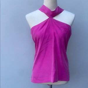Roland Mouret Fuchsia Halter Top